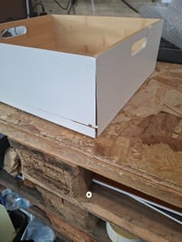 Bambusový úložný box Zeller Present, biely, 30 x 27 x 10,5 cm, organizér do domácnosti – kozmetické poškodenie (stav: pozri 2. obrázok) 3