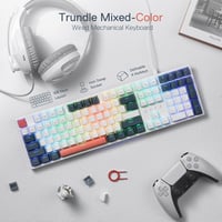 Redragon K668 RGB Mechanikus Gamer Billentyűzet 104 Gomb Piros Switch 2