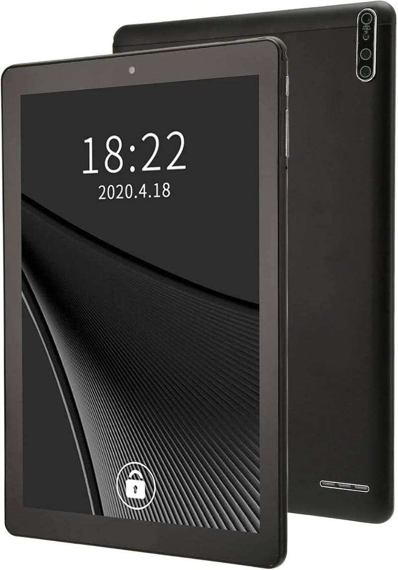 Zunate 10" 3G Android 11 tablet, 3GB RAM, 64GB, 5G WiFi, 6000mAh, fekete