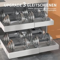 WIMEORS 2 db Kihúzható Szekrényrendező, Bővíthető (32-51,8 cm), Teleszkópos Fiók Sínrendszerrel, Sokoldalú Konyhai Edény és Serpenyő Tároló 6