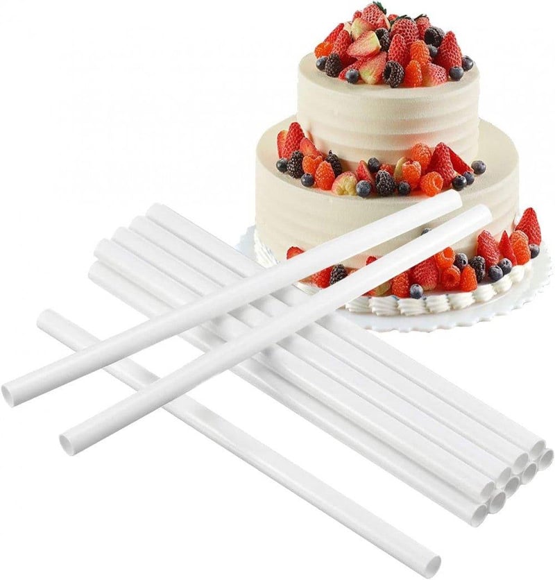 Wilton 30 cm-es újrahasználható tortatámasz szett, 12 db-os, emeletes tortákhoz