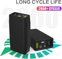 TalentCell 12.8V 6000mAh LiFePO4 Power Bank LED szalaghoz és kamerához 3
