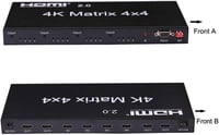 XYKJOBC HDMI Matrix 4x4 - 4K 60Hz Elosztó, 4 Bemenet 4 Kimenet, RS232 EDID Kapcsoló, Kompatibilis TV, Projektor, DVD Lejátszó 10