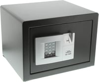 Burg-Wächter PointSafe P 2 E FS Laptop Széf, Elektronikus Kombinációs Zár Ujjlenyomat Olvasóval, Falra Szerelhető, 20,5 Liter, Fekete 1