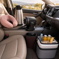 Paket za udobnost na putu: 20l hladnjak + 2l termosica + grijač + jastuk + koš + držač mobitela 1