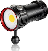 LetonPower Sealion L12 Búvárlámpa 18000 Lumen 100m Vízálló Merülő Fényforrás Víz Alatti Videózáshoz 3 Lítium Elemmel 16