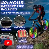 Activ Life Vízálló LED Kerékvilágítás - Színes, Akkumulátoros 5