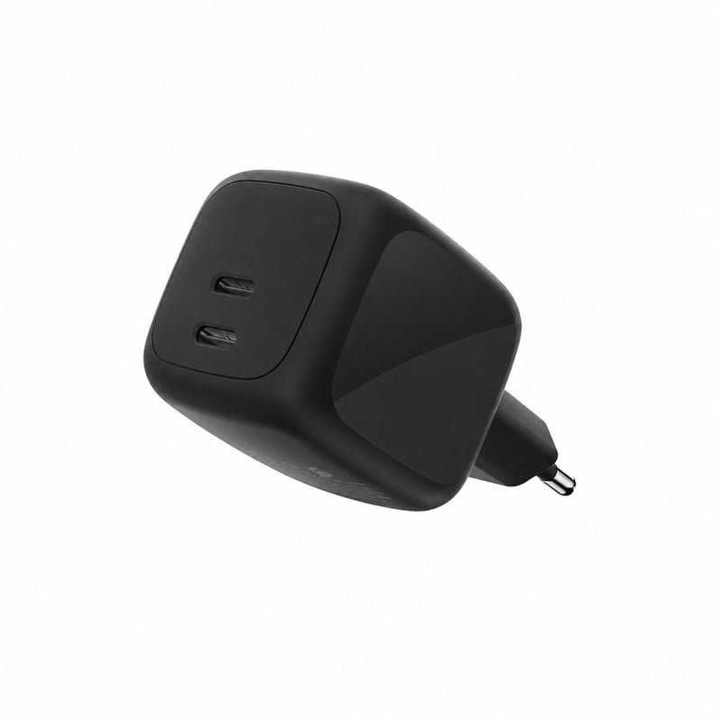 Belkin BoostCharge Pro 2 portos USB-C töltő, 67W GaN, gyorstöltés MacBook, iPhone, iPad — töltőkábel nélkül (állapot: lásd a 2. képet)