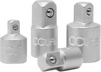 CCLIFE 4 részes dugókulcs adapter készlet - 1/2", 3/8", 1/4" méretű racsnikhoz - króm-vanádium acél - autószereléshez, barkácsoláshoz 7