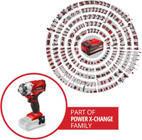 Einhell TE-CI 18/1 Li-Solo Power X-Change Akkumulátoros Ütvecsavarozó, 18V, 140 Nm Nyomaték, 2300 ford/perc, Akku és Töltő Nélkül 2