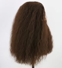 Topcosplay Hosszú Barna Göndör Paróka és Szakáll Szett - Hőálló Műhaj 180°C-ig - Harry Potter Hagrid Jelmezhez - Farsangi, Halloween Cosplay 5