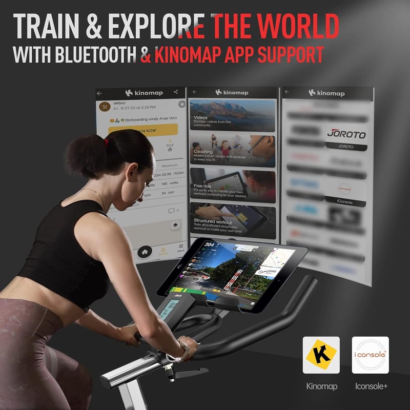 JOROTO X2PRO Bluetooth Szobakerékpár - 150kg Teherbírás, Mágneses Ellenállás