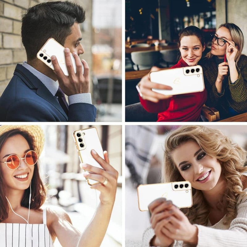 Samsung Galaxy S21 Ultra Csillogó Fehér Szilikon Védőtok