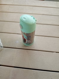 Detská nerezová fľaša na vodu so slamkou Thermos FUNtainer s motívom Disney Frozen II, 350 ml — používaná (stav: viď 2. obrázok) 2