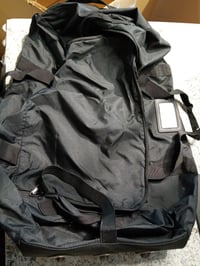 BAGSMART összecsukható gurulós utazótáska 3 kerékkel, 80 L, fekete, könnyű sporttáska férfiaknak és nőknek, felgöngyölíthető 4