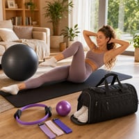Sada na cvičenie pre zdravý chrbát: fitlopta + podložka + pilates kruh + športová taška 1