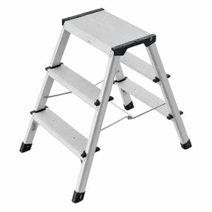 Hailo D60 StandardLine aluminijske sklopive ljestve 2x3 — Proizvod ima tragove korištenja i vidljive znakove jakog trošenja (stanje: pogledajte 2. sliku)