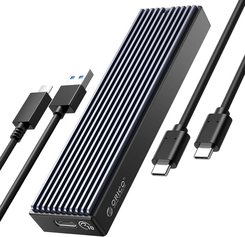 ORICO M.2 NVMe SSD külső ház USB-C 10Gbps, PCIe kompatibilis, 2230-2280 méretekhez