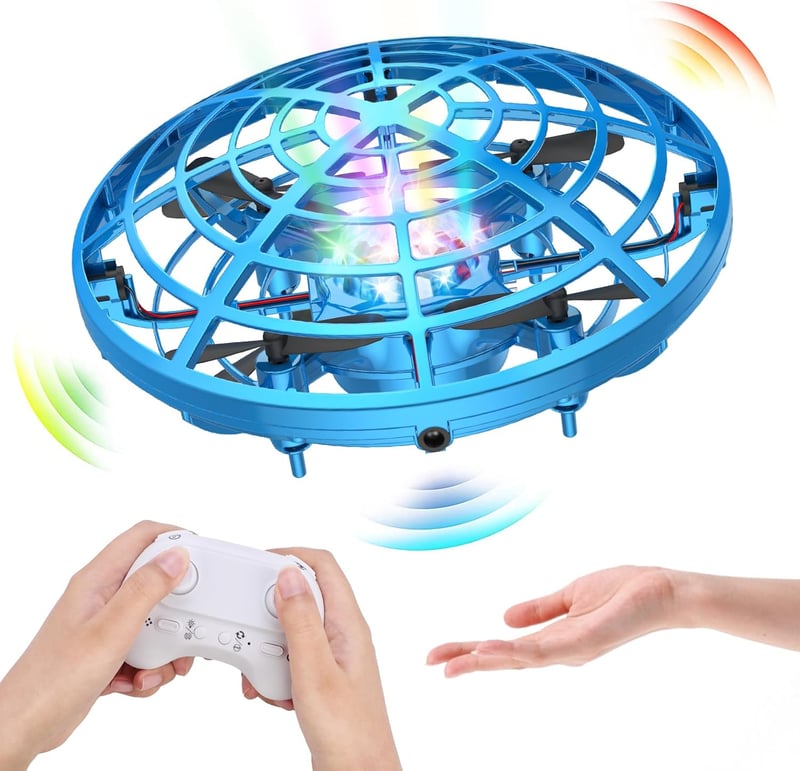 Kriogor Mini UFO Drón - 360° Forgás, LED, Infravörös Irányítás, Fiúknak és Lányoknak