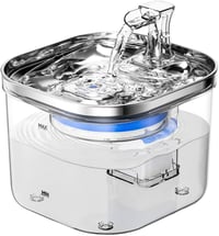 Geieold 2L-es Automata Csendes Ivókút Macskáknak, Rozsdamentes Acélból 1