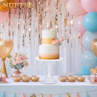 NUPTIO 30 cm-es Fehér Fém Tortatartó Állvány Esküvőre és Karácsonyi Dekorációhoz 8