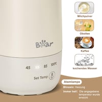Bear 300ml Elektromos Utazó Vízforraló, 3in1 Rozsdamentes Acél, Hordozható Gyors Felmelegítés 2