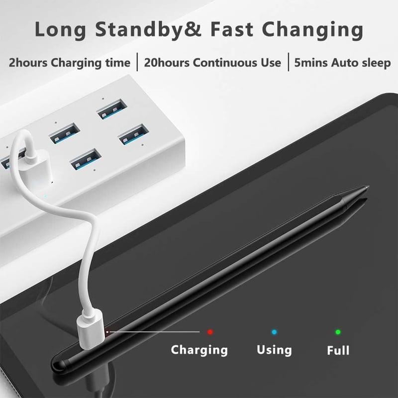 Apple iPad Stylus Toll - Kompatibilis Pro, Air, Mini Modellekkel (2018-2023)