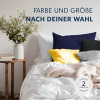 Dreamzie Párnahuzat Szett, 30 x 50 cm, 2 db Fekete Jersey Pamut, 150 g/m², Hipoallergén, Tartós, Géppel Mosható 4