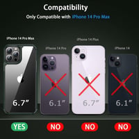 iPhone 14 Pro Max Ütésálló Védőtok Képernyő- és Kameravédővel - Zöld 7