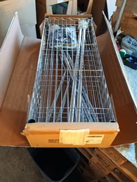 Amazon Basics 5 szintes állítható acél tárolóállvány, krómozott — összeöntött szerelvények, filcjelölések (állapot: lásd a 2. képet) 2