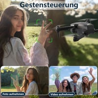 Toladrone TD12 Mini Drón 90° Állítható Kamerával - Összecsukható FPV Quadcopter Optikai Pozicionálással, Kezdőknek és Haladóknak, 2 Akkumulá 3