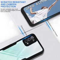 Oppo A52/A72/A92 360°-os átlátszó védőtok beépített kijelzővédővel 3