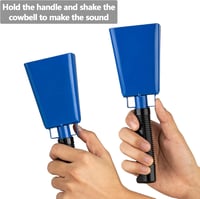 Musfunny kék acél kolomp 20 cm-es, 2 db - Focimérkőzésekre, bulikra 3