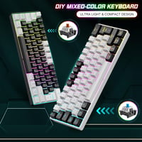 ZIYOU LANG 60% Kompakt RGB Mechanikus Gamer Billentyűzet, Kék Kapcsolók, PC/PS4/Xbox 5