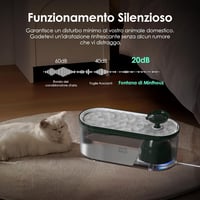 Minthouz 2,5L-es LED-es automata kutyaitatókút macskáknak is, szénszűrővel 7