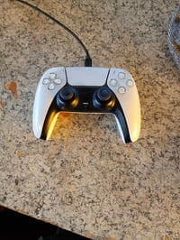 Controller wireless Sony DualSense alb pentru PS5 – defect, funcționează parțial: joystick-ul analogic stâng trage spre stânga (stare: vezi a doua imagine) 2