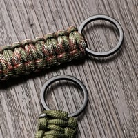TOLOWOBK Paracord Kulcstartó Karabinerrel - Kültéri Sportokhoz és Túrázáshoz 3