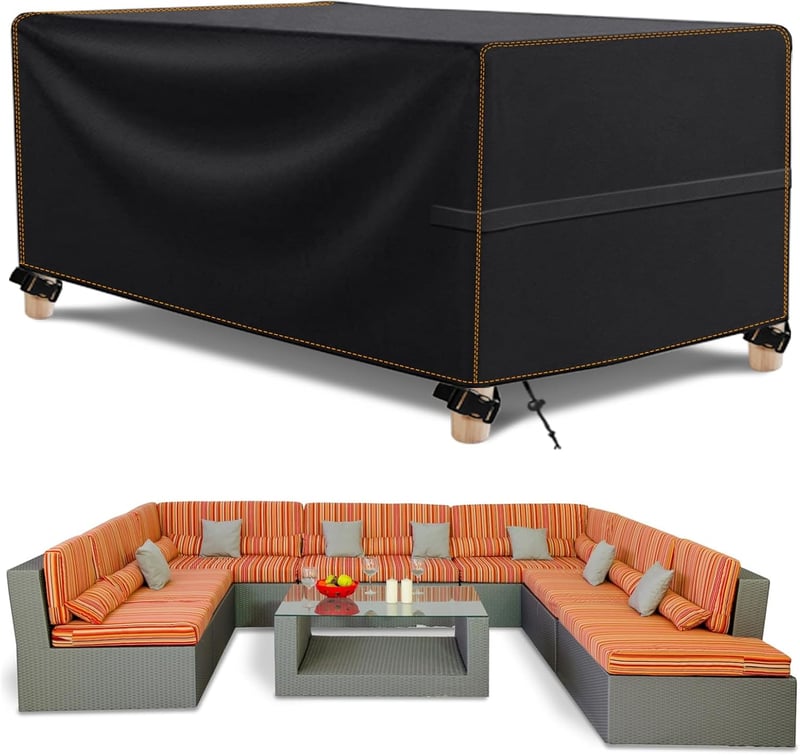 MUPAS 420D Oxford vízálló kerti bútor takaró 300x250x100cm tárolózsákkal