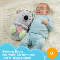 Fisher-Price Álomkoala - Altatójátékkal, Fénnyel és Légzőmozgással, Éjszakai Fény és Zene Újszülötteknek, Plüss Koala Babajáték 0+ Hónapos K 2