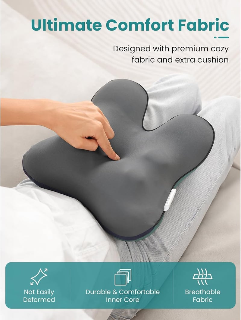 BOB AND BRAD EZBack Elektromos Hátmasszírozó Fűtéssel, Shiatsu 3D Gyúró Nyak Masszázsgép, Izomfájdalom Enyhítő Párna Hátra Nyakra Lábra
