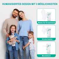 HITHINKMED Tölthető Ultrahangos Inhalátor - Elektromos Porlasztó Felnőtteknek és Gyermekeknek, 2 Maszkkal és Szájrésszel, Zöld 7