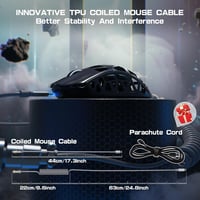 ATTACK SHARK R3PRO Ultrakönnyű Gamer Egér, 46g Magnézium Ház, 8000Hz Vezeték Nélküli, 26000 DPI, PixArt PAW3395 Szenzor, Spirál Kábel, PC/Mac 8