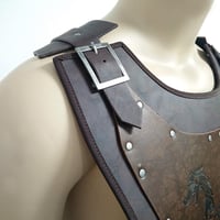 HiiFeuer Sárkányos Viking Harcos Bőr Mellvért - LARP és Cosplay Középkori Páncél 8