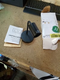 Nástenné svietidlo Lucide Scott s päticou E27, čierne, jednoramenná kovová nástenná lampa na vnútorné použitie (bez žiarovky) (stav: pozri 2. obrázok) 2