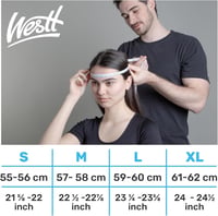 Westt ECE-tanúsított, fekete, uniszex robogó bukósisak (M) 5