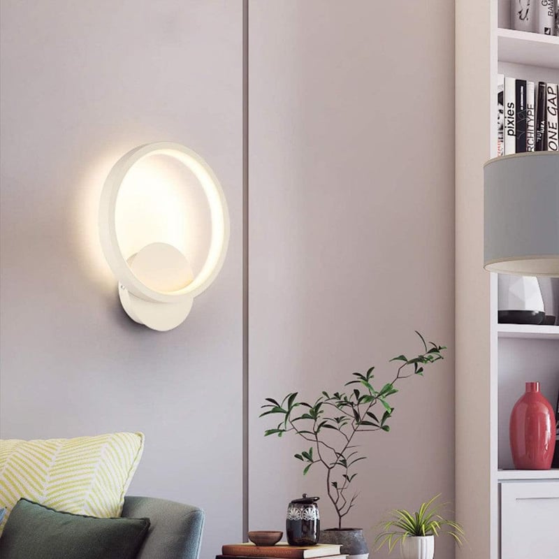 Yafido LED Fali Lámpa 12W Meleg Fehér 2db Alumínium Akril Szett