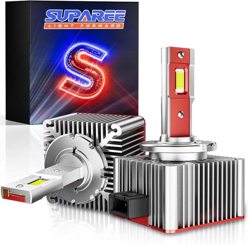 SUPAREE D1S LED fényszóró izzó, 6000K fehér, 35W, Canbus kompatibilis, 2 db
