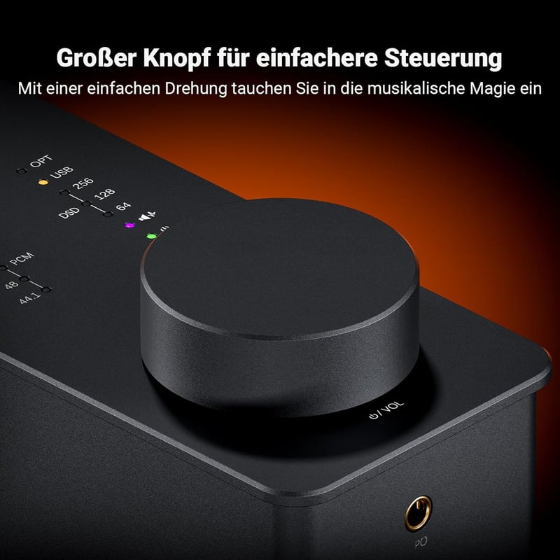 Fosi Audio SK02 DAC Erősítő és Fejhallgató Előerősítő Asztali Készülék