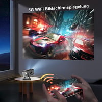 Eroshoo HY320 Mini Hordozható Projektor Full HD 1080P 4K Támogatással, Android 11, WiFi6, Bluetooth 5.2, 180° Forgatható, Otthoni Mozi és Kü 3