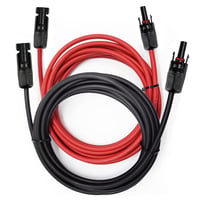 YYWEi Napelem Hosszabbító Kábel 4 mm² 3m - IP67 Vízálló Csatlakozó, 1800V 50A, Fekete-Piros Páros, Napelemhez és Töltésvezérlőhöz 1